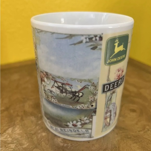 John Deere Set Of 2 Coffee Cup Mug Retro Collectible Memorabilia Farm Tractor - Picture 11 of 12